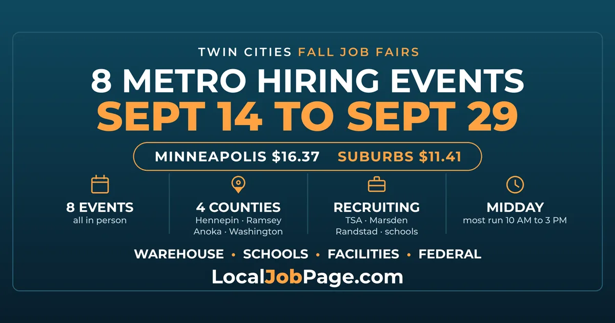 Minneapolis Job Fairs and Hiring Events: Fall 2026 Guide